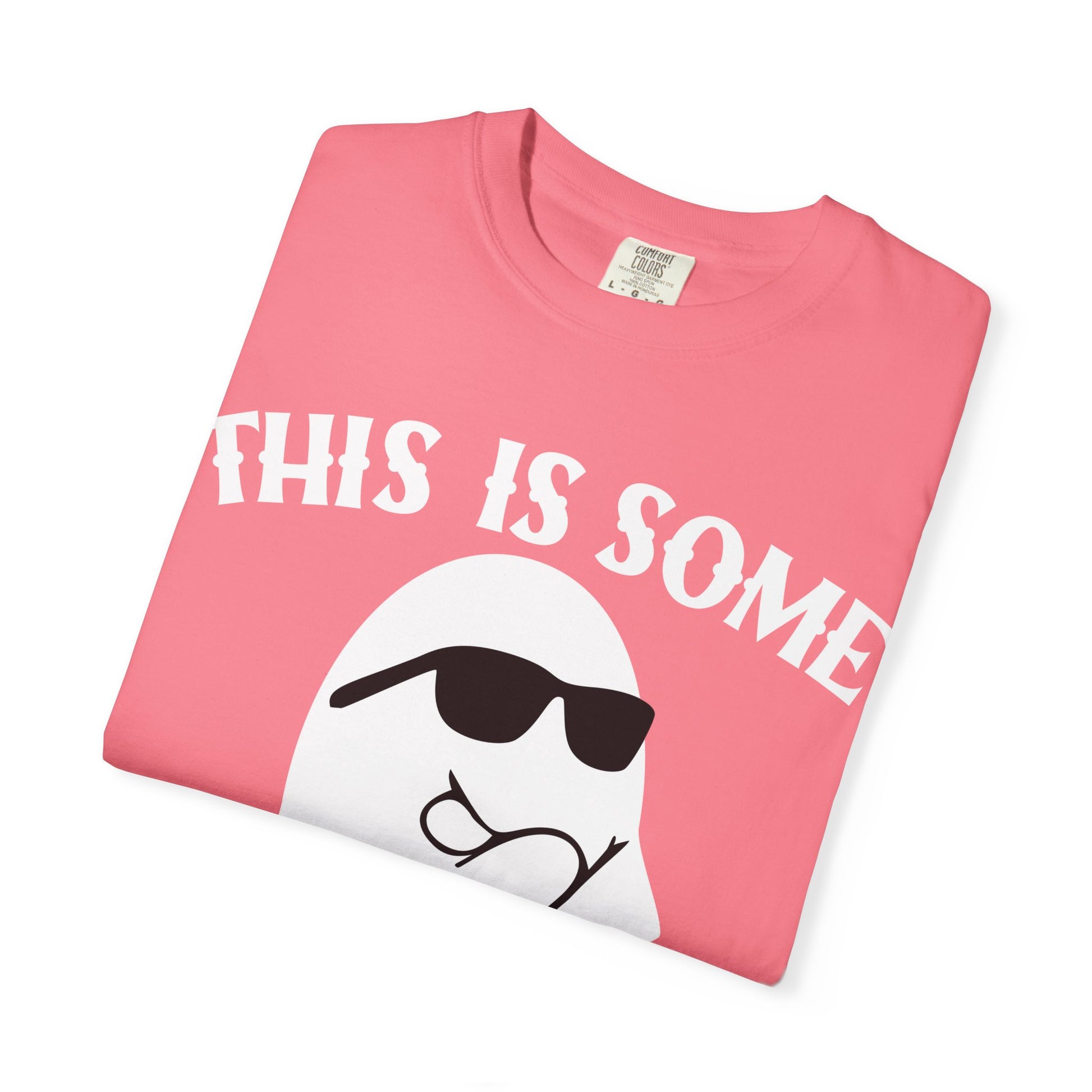 Funny Halloween Ghost T-Shirt, Unisex Tee, Spooky Humor Shirt, Gift for Halloween, Fun Cotton Top - Toddcraft