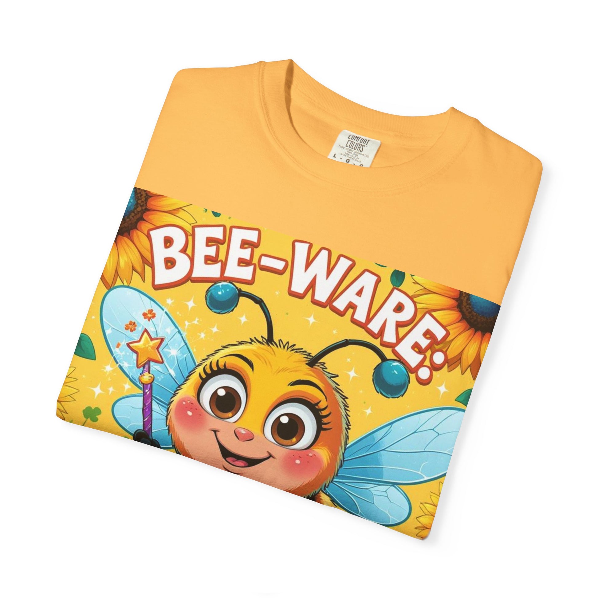 Bee-Ware Fun T-Shirt, Cute Bee T-Shirt, Unisex Graphic Tee, Gift for Bee Lovers, Funny Insect Apparel, Summer Fashion Tee - Toddcraft