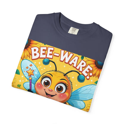 Bee-Ware Fun T-Shirt, Cute Bee T-Shirt, Unisex Graphic Tee, Gift for Bee Lovers, Funny Insect Apparel, Summer Fashion Tee - Toddcraft