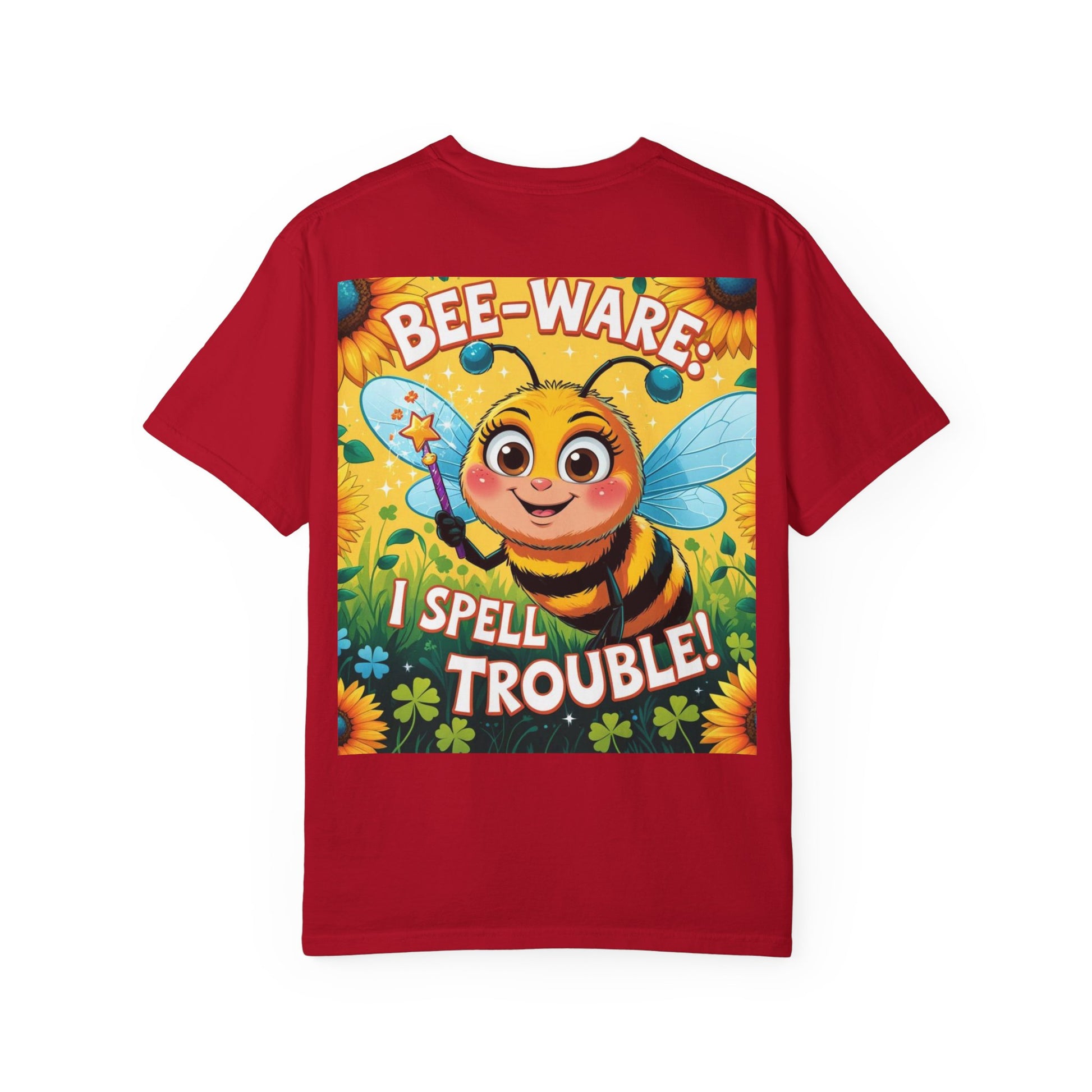 Bee-Ware Fun T-Shirt, Cute Bee T-Shirt, Unisex Graphic Tee, Gift for Bee Lovers, Funny Insect Apparel, Summer Fashion Tee - Toddcraft