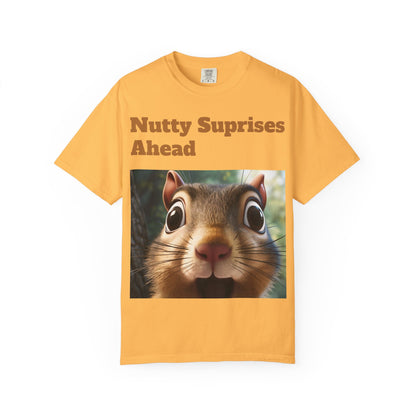 Nutty Surprises Ahead T-Shirt | Funny Animal Tee, Gift for Nature Lovers, Casual Wear, Birthday Present, Unique Graphic Shirt - Toddcraft