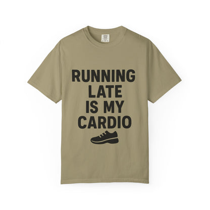 Running Late Is My Cardio Unisex T-shirt, Funny Gym Shirt, Gift for Runners, Workout Tee, Casual Wear, Fitness Humor Tee - Toddcraft