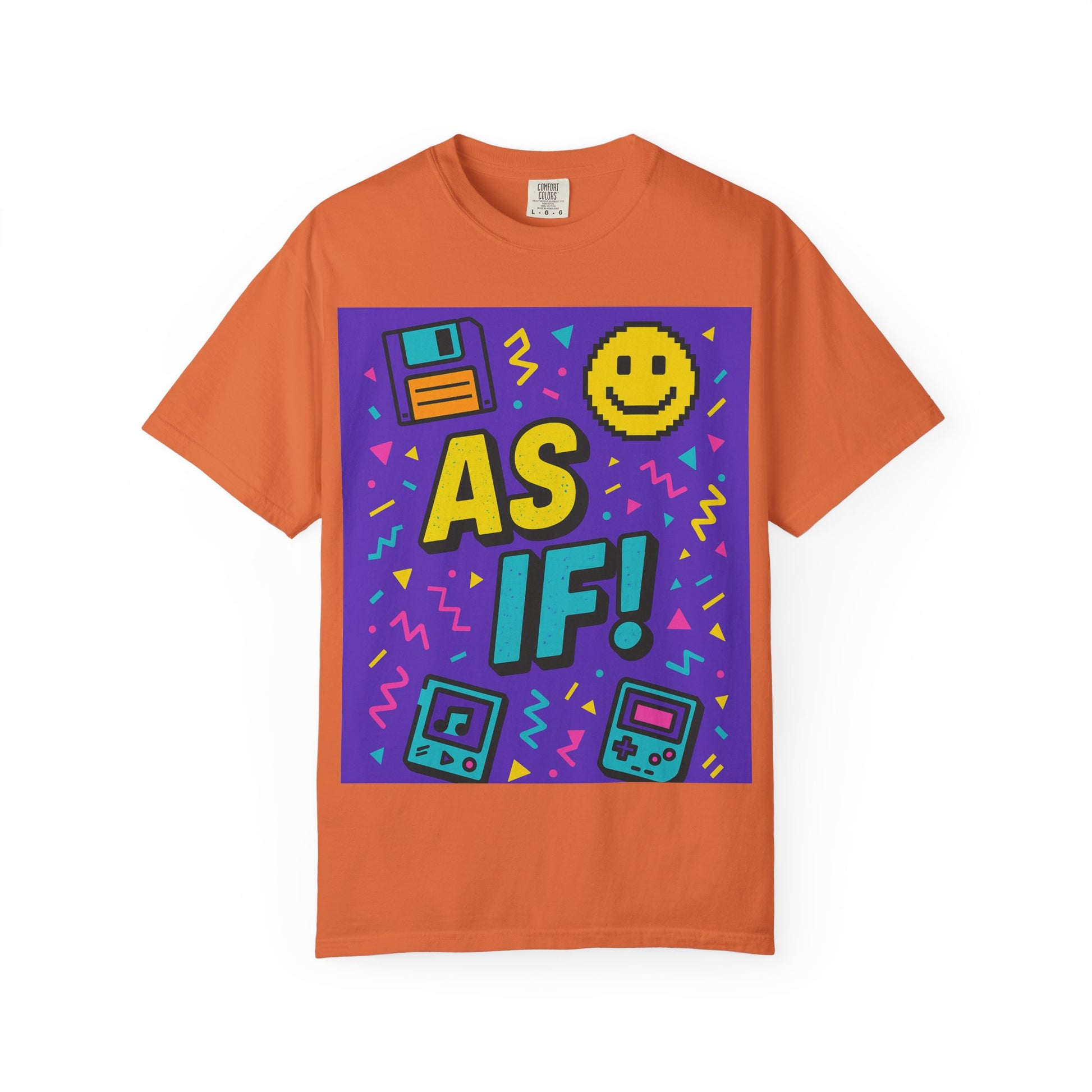 Retro Graphic T-shirt with 'AS IF!' Design, 90s Nostalgia Tee, Gift for Teens, Casual Wear, Party Top, Vintage Style Shirt - Toddcraft
