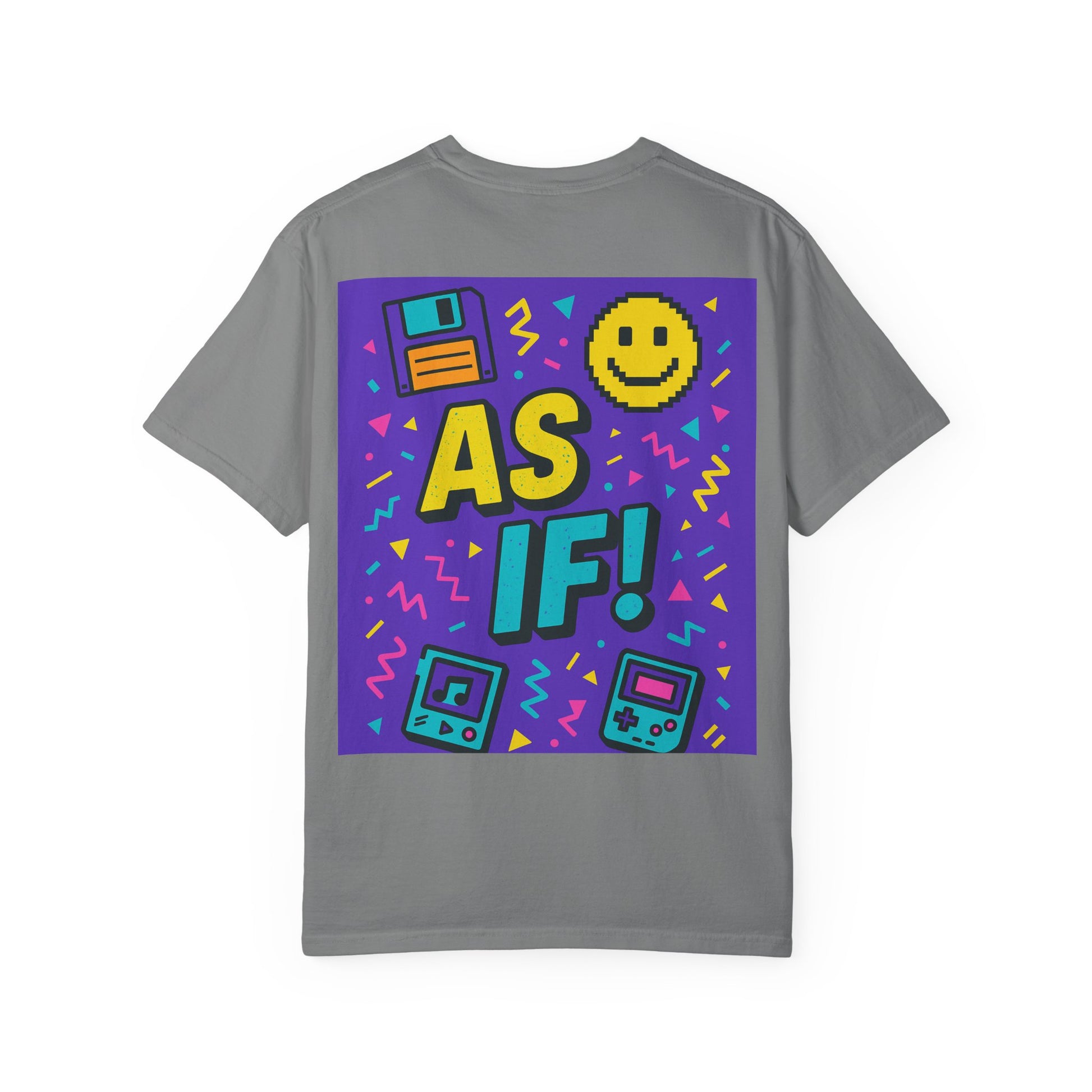 Retro Graphic T-shirt with 'AS IF!' Design, 90s Nostalgia Tee, Gift for Teens, Casual Wear, Party Top, Vintage Style Shirt - Toddcraft