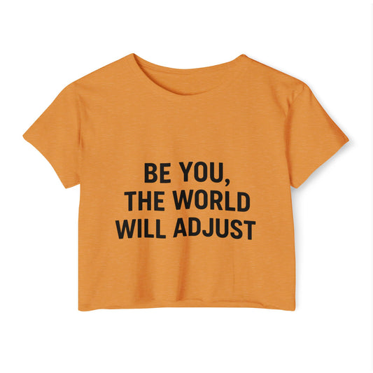 Women's Affirmation Crop Top, Trendy Summer Top, Festival Wear, Inspirational Fashion, Casual Chic, Gift for Her - Toddcraft