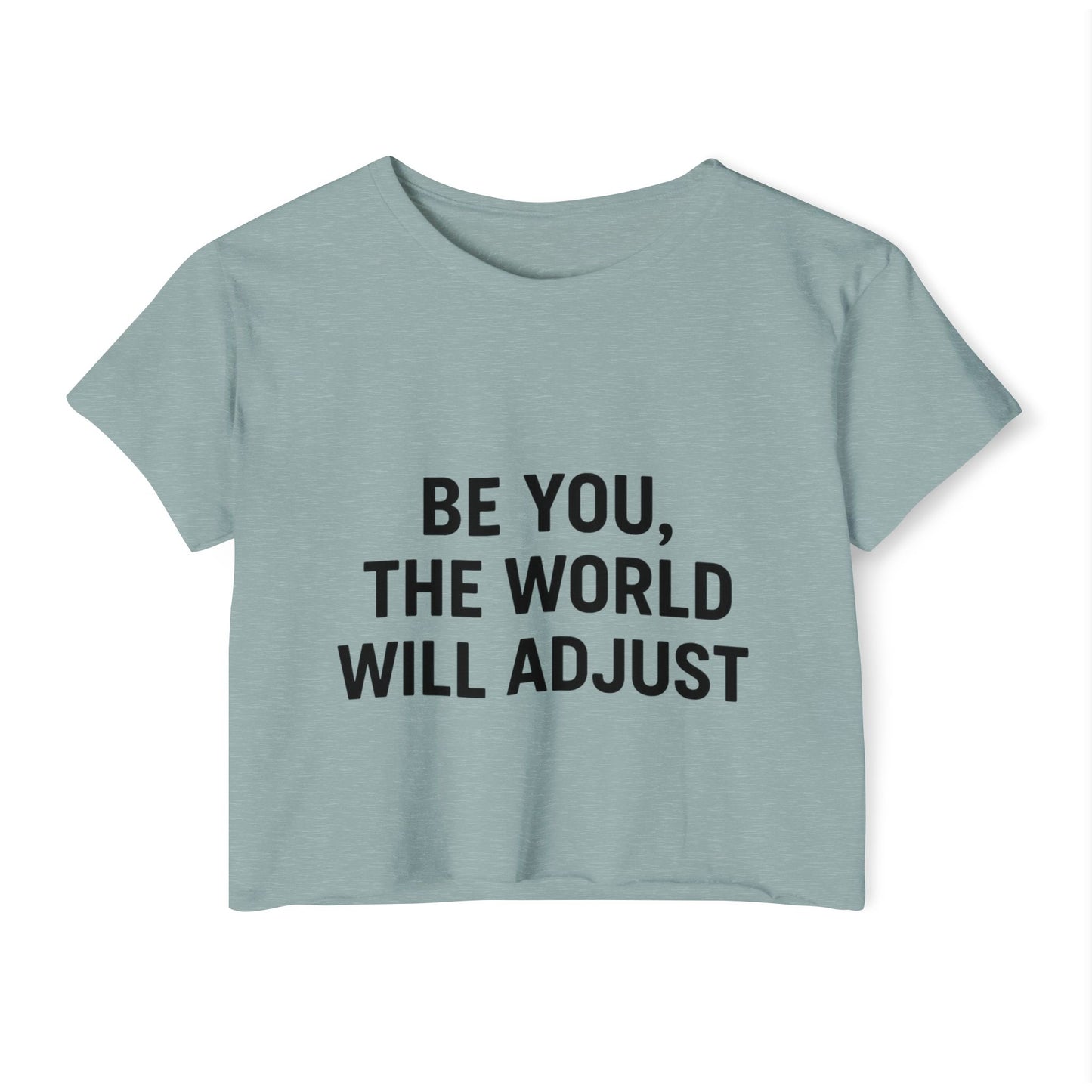 Women's Affirmation Crop Top, Trendy Summer Top, Festival Wear, Inspirational Fashion, Casual Chic, Gift for Her - Toddcraft