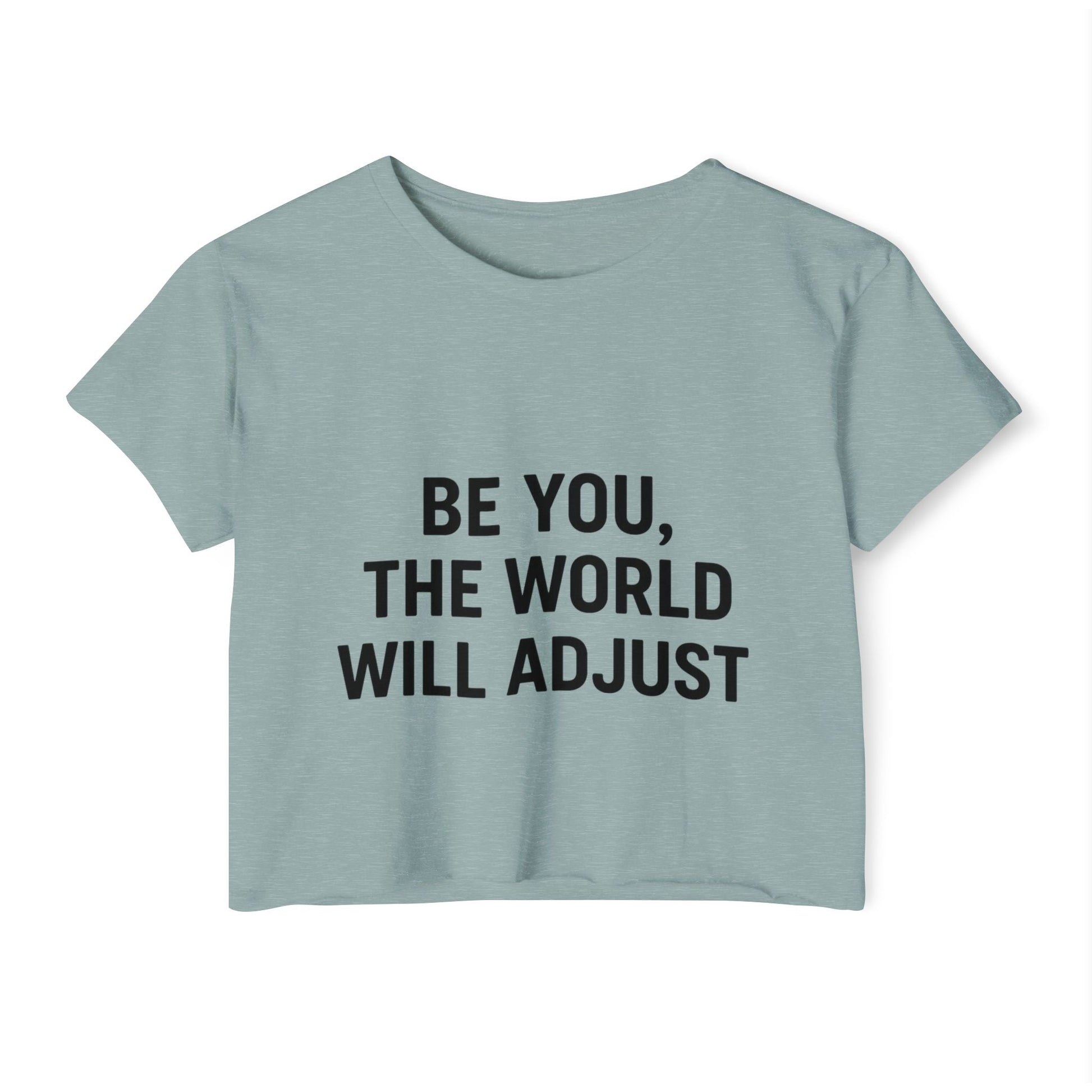 Women's Affirmation Crop Top, Trendy Summer Top, Festival Wear, Inspirational Fashion, Casual Chic, Gift for Her - Toddcraft