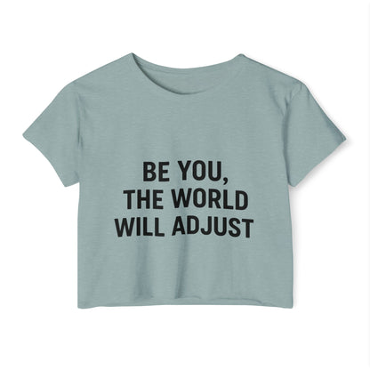 Women's Affirmation Crop Top, Trendy Summer Top, Festival Wear, Inspirational Fashion, Casual Chic, Gift for Her - Toddcraft