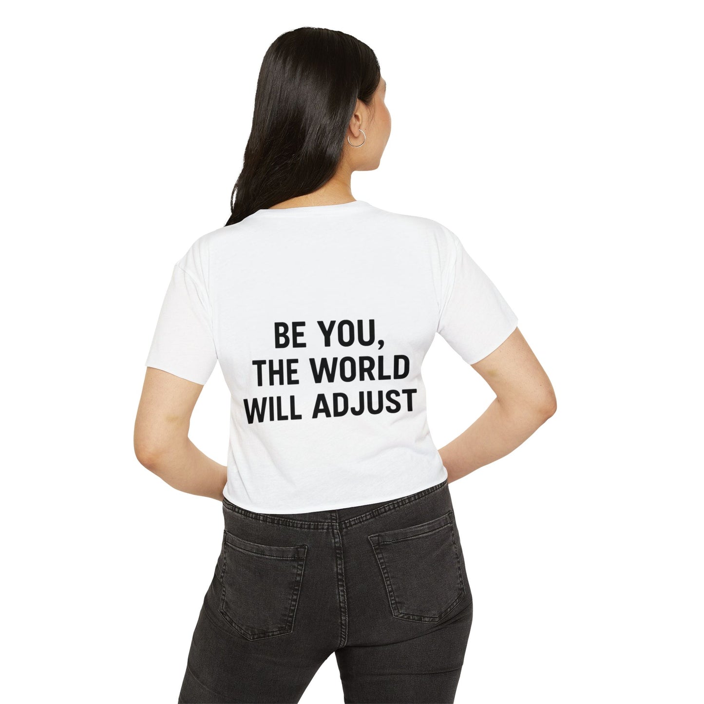 Women's Affirmation Crop Top, Trendy Summer Top, Festival Wear, Inspirational Fashion, Casual Chic, Gift for Her - Toddcraft