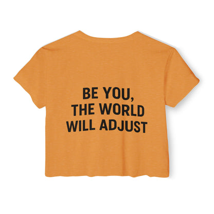 Women's Affirmation Crop Top, Trendy Summer Top, Festival Wear, Inspirational Fashion, Casual Chic, Gift for Her - Toddcraft