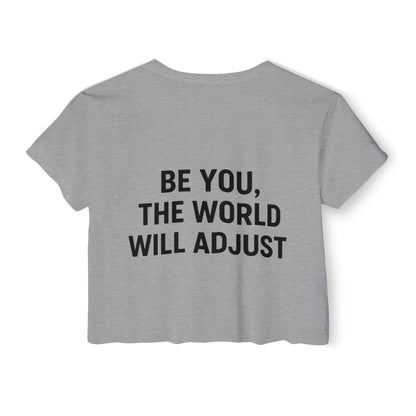 Women's Affirmation Crop Top, Trendy Summer Top, Festival Wear, Inspirational Fashion, Casual Chic, Gift for Her - Toddcraft