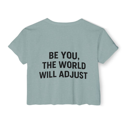 Women's Affirmation Crop Top, Trendy Summer Top, Festival Wear, Inspirational Fashion, Casual Chic, Gift for Her - Toddcraft