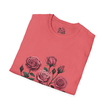 Floral & Sparkle Unisex Softstyle T-Shirt - Perfect for Gifts, Birthdays, Mother's Day, Casual Wear, and Celebrations - Toddcraft