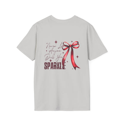 Floral & Sparkle Unisex Softstyle T-Shirt - Perfect for Gifts, Birthdays, Mother's Day, Casual Wear, and Celebrations - Toddcraft