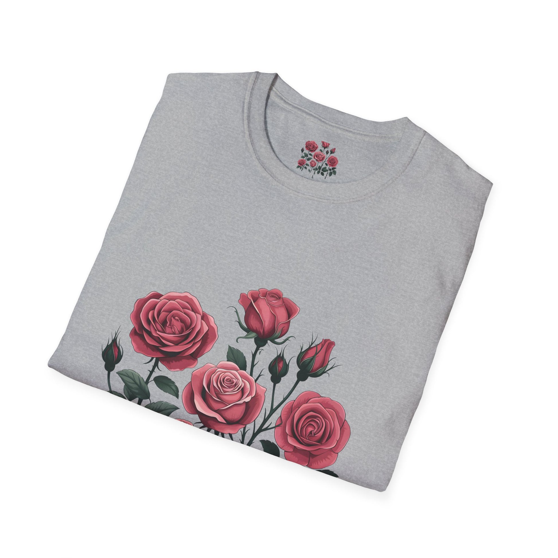 Floral & Sparkle Unisex Softstyle T-Shirt - Perfect for Gifts, Birthdays, Mother's Day, Casual Wear, and Celebrations - Toddcraft