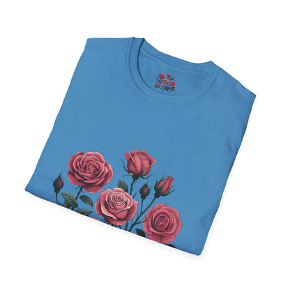Floral & Sparkle Unisex Softstyle T-Shirt - Perfect for Gifts, Birthdays, Mother's Day, Casual Wear, and Celebrations - Toddcraft