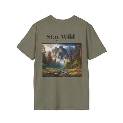 Nature Landscape T-Shirt, Unisex Softstyle Tee, Outdoor Adventure Shirt, Gift for Nature Lovers, Hiking Apparel, Travel T-Shirt - Toddcraft