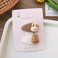 Cartoon Rabbit, Floral, And Star Hair Clip: Small Fabric And Plush