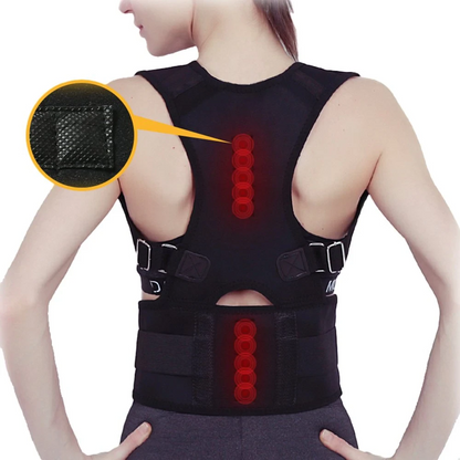Posture Corrector Support Magnetic Back Shoulder Brace Belt Band For - Toddcraft