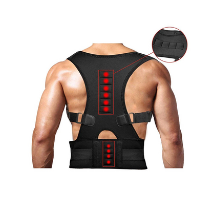 Posture Corrector Support Magnetic Back Shoulder Brace Belt Band For - Toddcraft