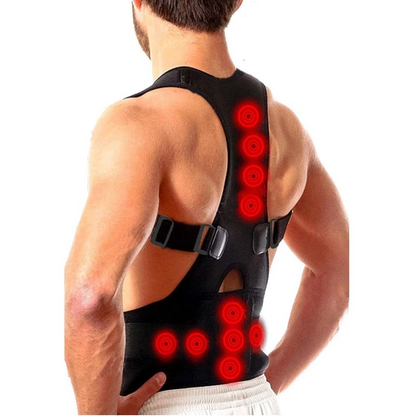 Posture Corrector Support Magnetic Back Shoulder Brace Belt Band For - Toddcraft