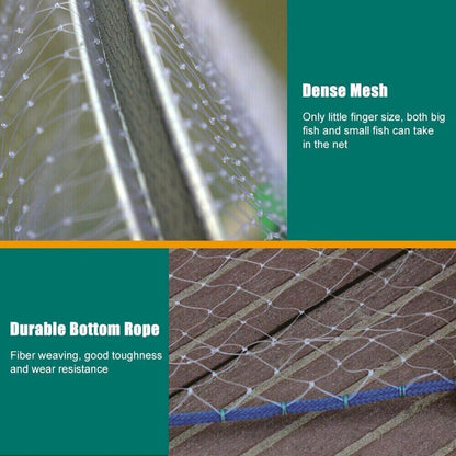 6/8/10/12/16FT Fishing Cast Net Bait Easy Throw Hand Cast Strong Nylon - Toddcraft