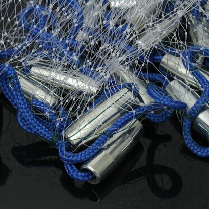 6/8/10/12/16FT Fishing Cast Net Bait Easy Throw Hand Cast Strong Nylon - Toddcraft