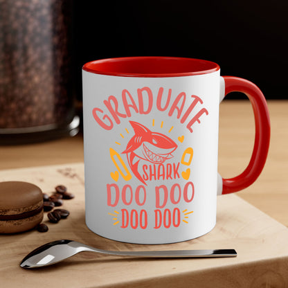Graduate Shark Doo Doo Mug - Funny Graduation Coffee Cup Gift