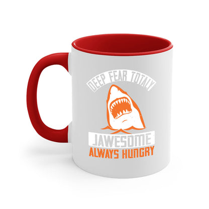Deep Fear Totally Jawesome Shark Mug - Always Hungry Coffee Cup Gift