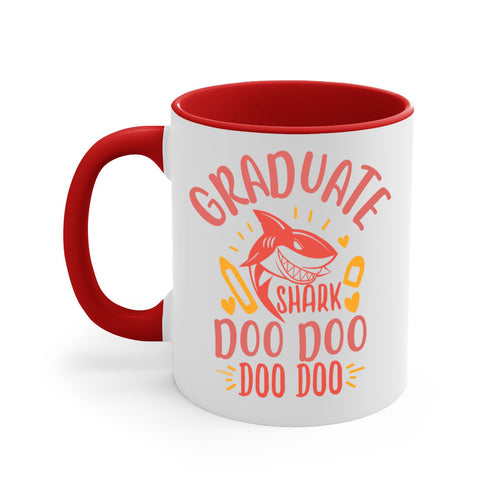 Graduate Shark Doo Doo Mug - Funny Graduation Coffee Cup Gift