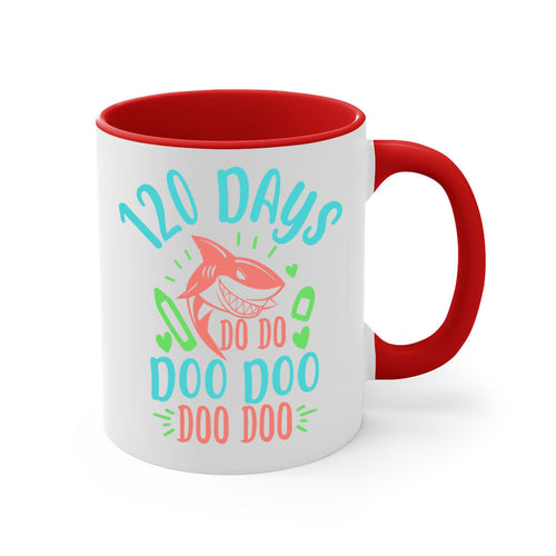 100 Days Shark Doo Doo Mug - Funny Shark Coffee Cup Gift