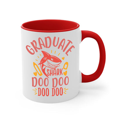 Graduate Shark Doo Doo Mug - Funny Graduation Coffee Cup Gift