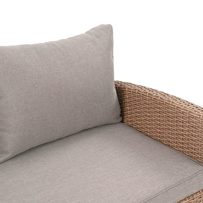 6-Piece Outdoor Rattan Wicker Set Patio Garden Backyard Sofa, Chair, - Toddcraft