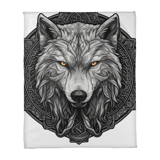 wolf coral fleece blanket - Toddcraft