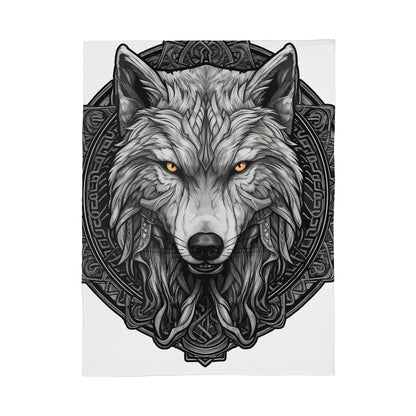 wolf coral fleece blanket - Toddcraft