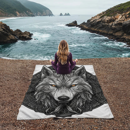 wolf coral fleece blanket - Toddcraft