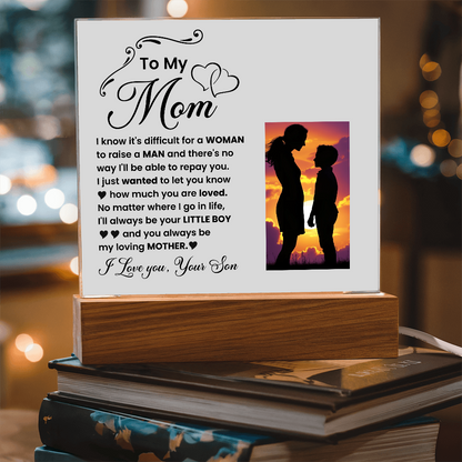 Decorative Plaques To the best mom in the world I love you from your son - Toddcraft