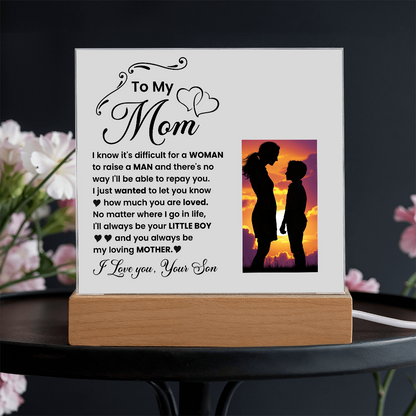 Decorative Plaques To the best mom in the world I love you from your son - Toddcraft