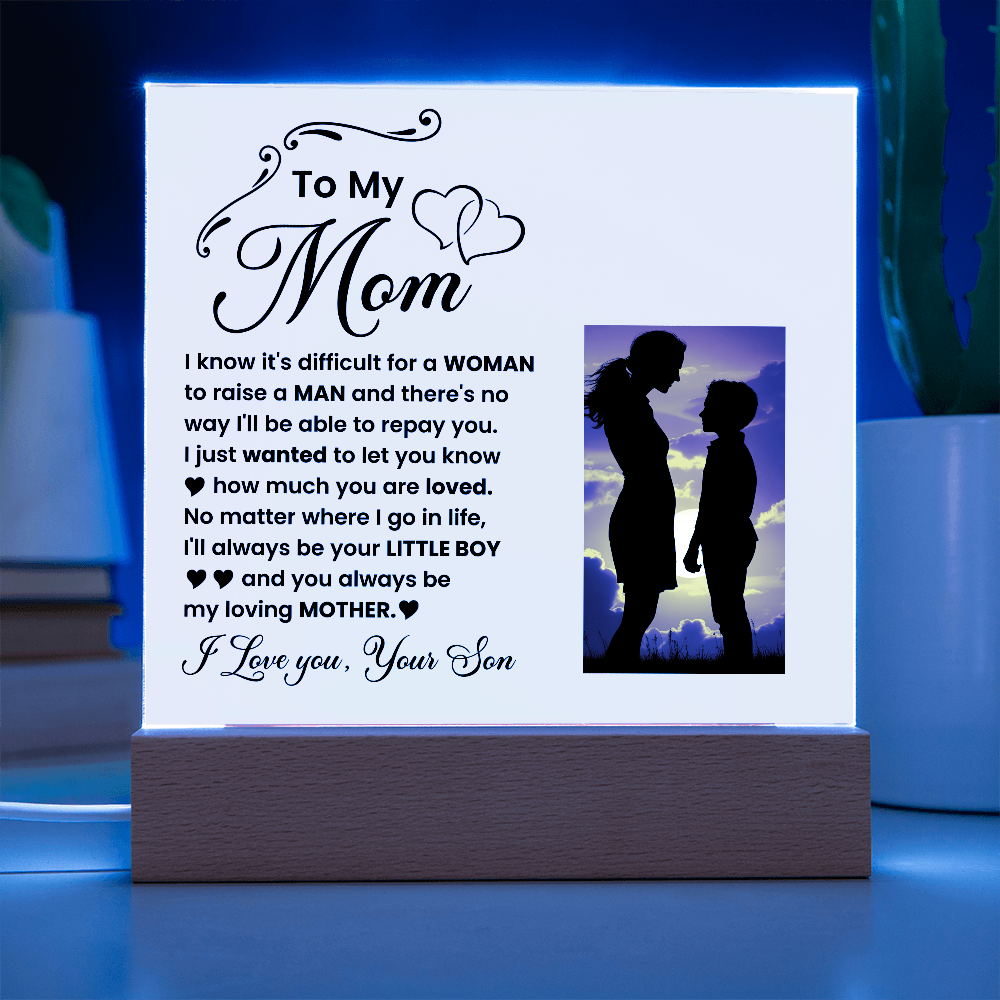 Decorative Plaques To the best mom in the world I love you from your son - Toddcraft