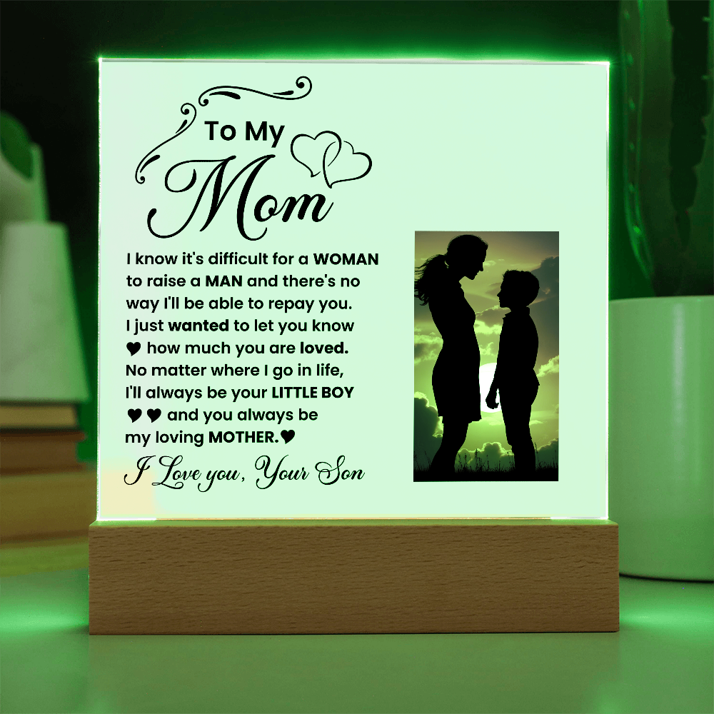 Decorative Plaques To the best mom in the world I love you from your son - Toddcraft