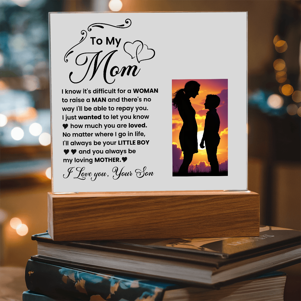 Decorative Plaques To the best mom in the world I love you from your son - Toddcraft