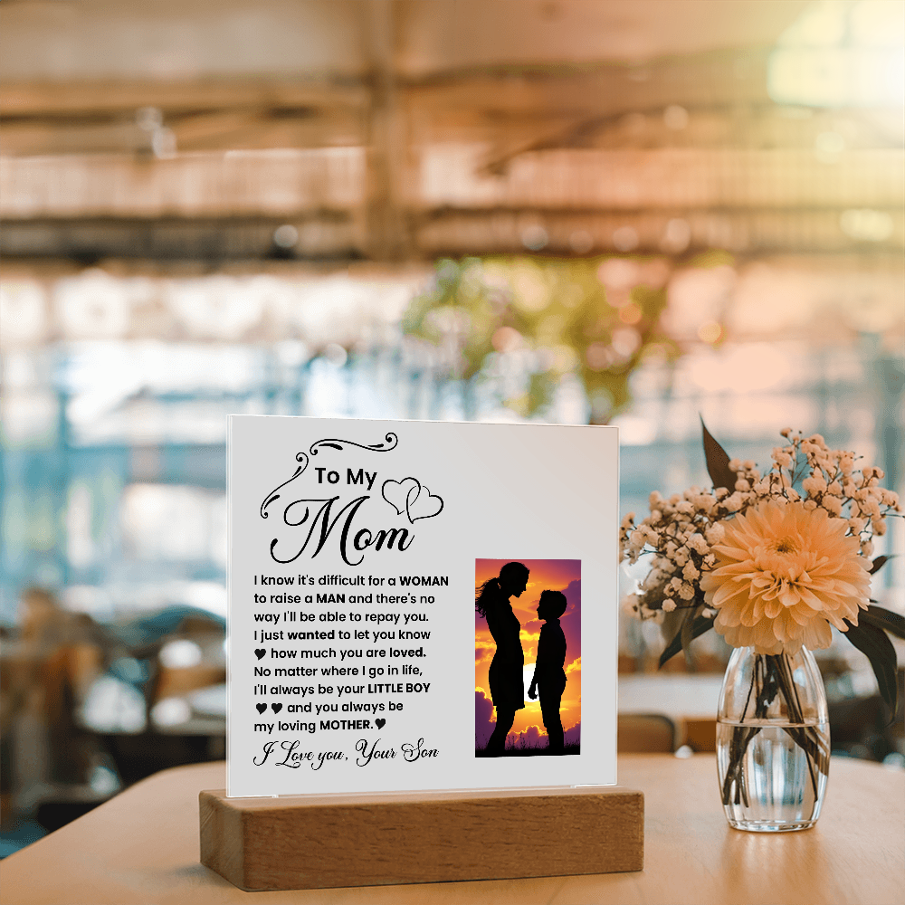 Decorative Plaques To the best mom in the world I love you from your son - Toddcraft