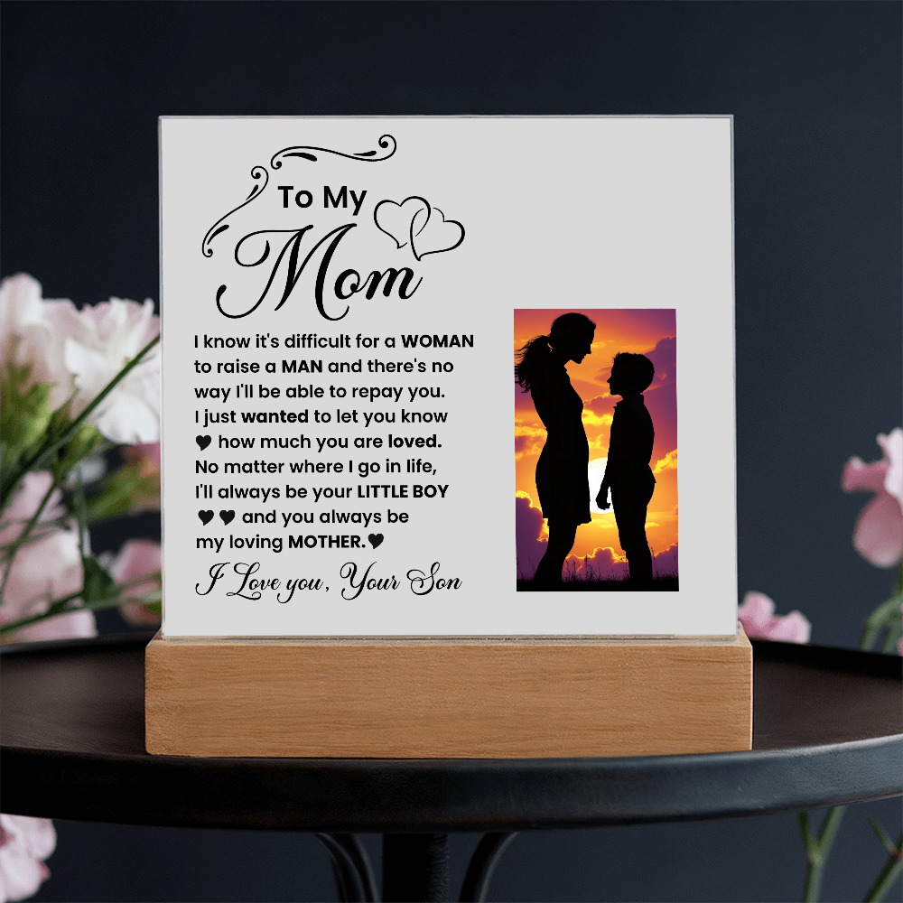 Decorative Plaques To the best mom in the world I love you from your son - Toddcraft