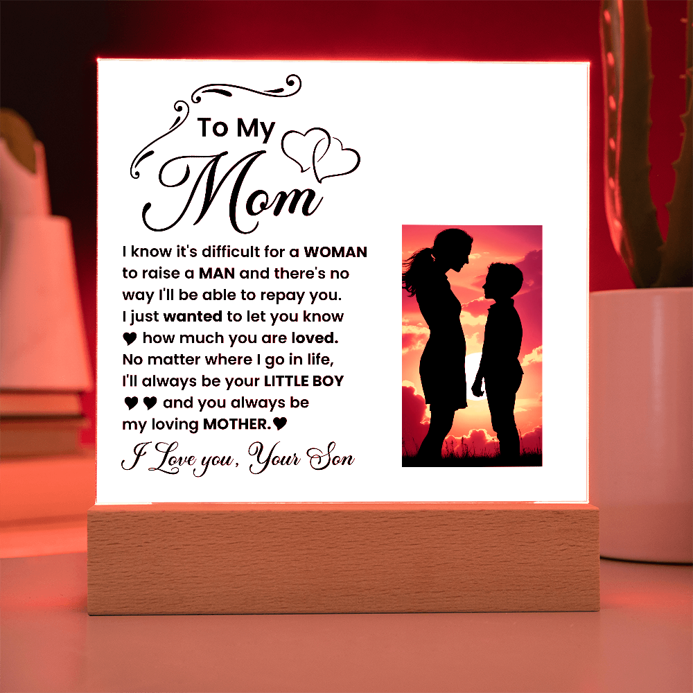 Decorative Plaques To the best mom in the world I love you from your son - Toddcraft