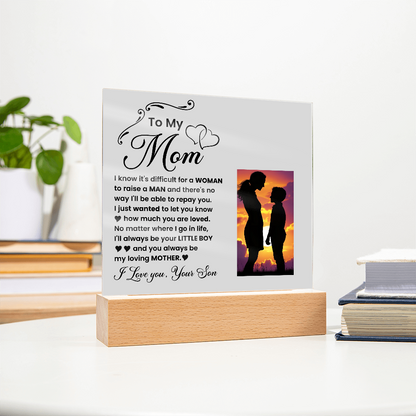 Decorative Plaques To the best mom in the world I love you from your son - Toddcraft