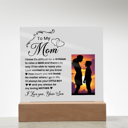 Decorative Plaques To the best mom in the world I love you from your son - Toddcraft