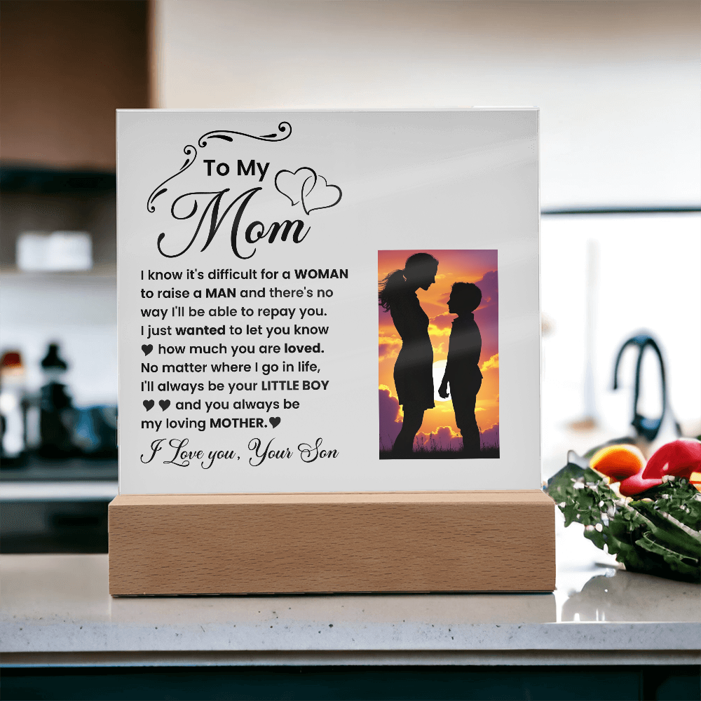 Decorative Plaques To the best mom in the world I love you from your son - Toddcraft