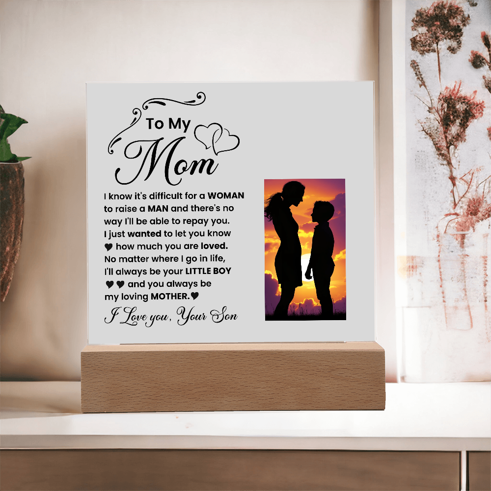 Decorative Plaques To the best mom in the world I love you from your son - Toddcraft