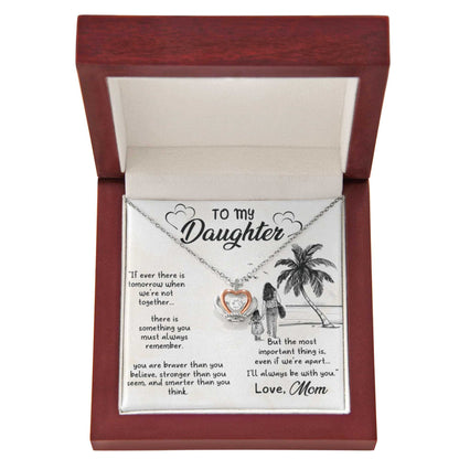 Crown Pendant Necklace in luxury gift box with sentimental message card.