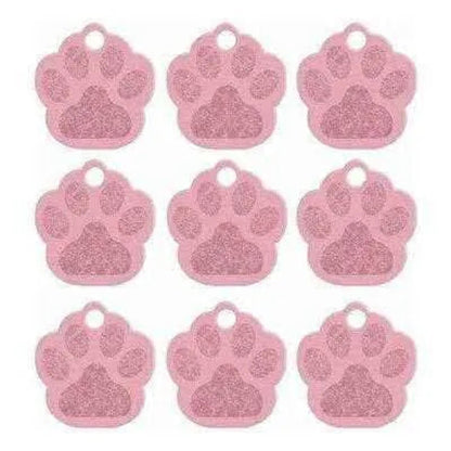 Dog Paw ID Tag - Custom Personalized Pet Name Tags - Toddcraft